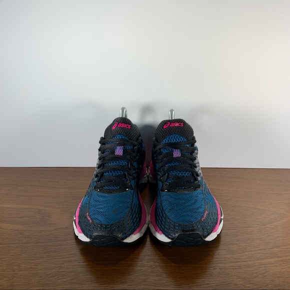 Asics - Gel Nimbus Athletic Shoes Blue Pink - Women’s 6.5 - Picture 2 of 8